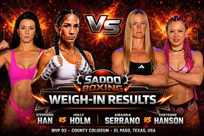 amanda-serrano-cheyenne-hanson-stephanie-han-holly-holm-weigh-in-results