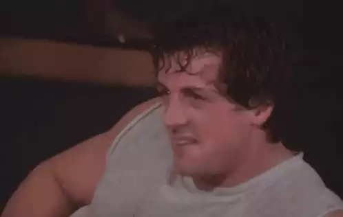 Sylvester Stallone as Rocky Training