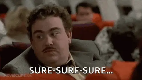 Man Says Sure-Sure-Sure on Airplane